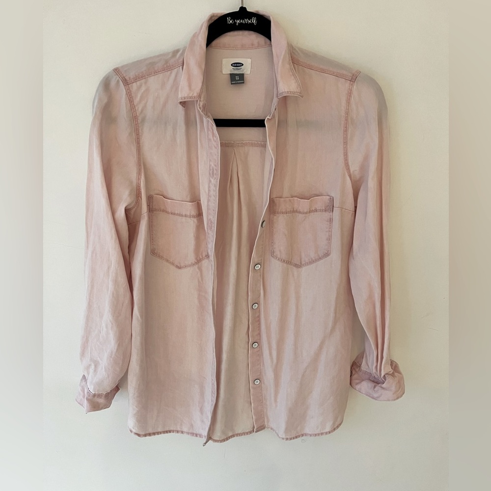 Light Pink Old Navy Button Down shirt